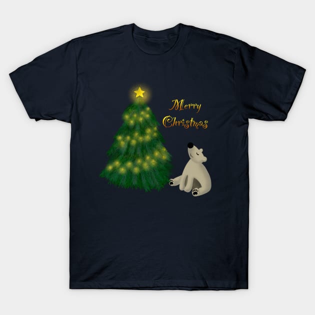 Polar bear T-Shirt by Dina Mokareva